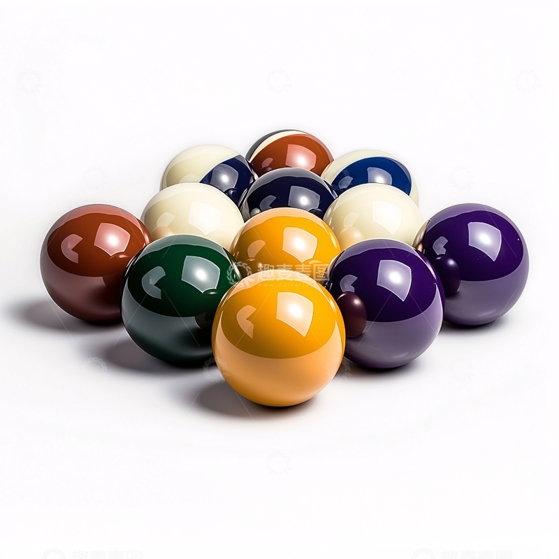 高清大图下载【趣麦麦图】彩色台球集合