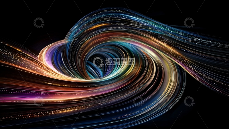 高清大图下载【趣麦麦图】抽象光线漩涡