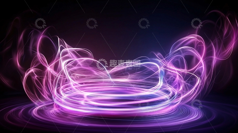 高清大图下载【趣麦麦图】紫色能量舞台