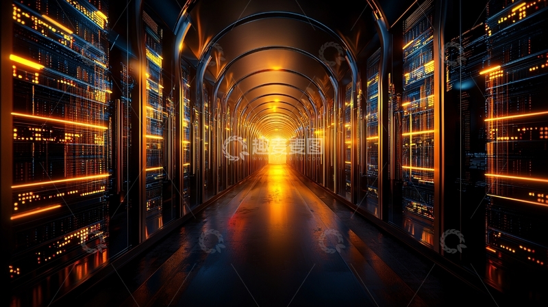 高清大图下载【趣麦麦图】金属感未来科技通道