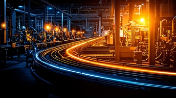 钢铁厂夜景高清图片