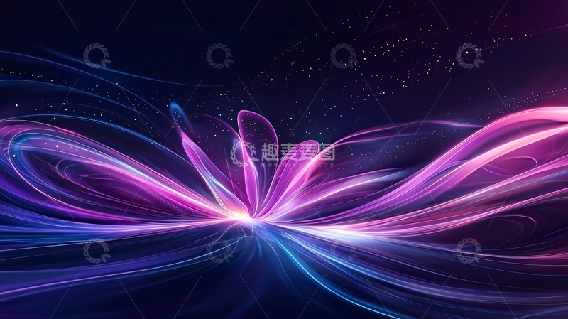 高清大图下载【趣麦麦图】抽象光线流动图案