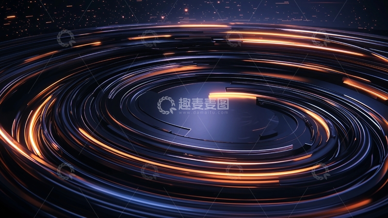 高清大图下载【趣麦麦图】抽象漩涡光线运动