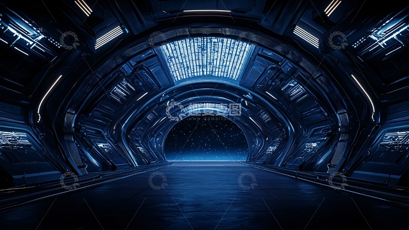 高清大图下载【趣麦麦图】未来科技感隧道