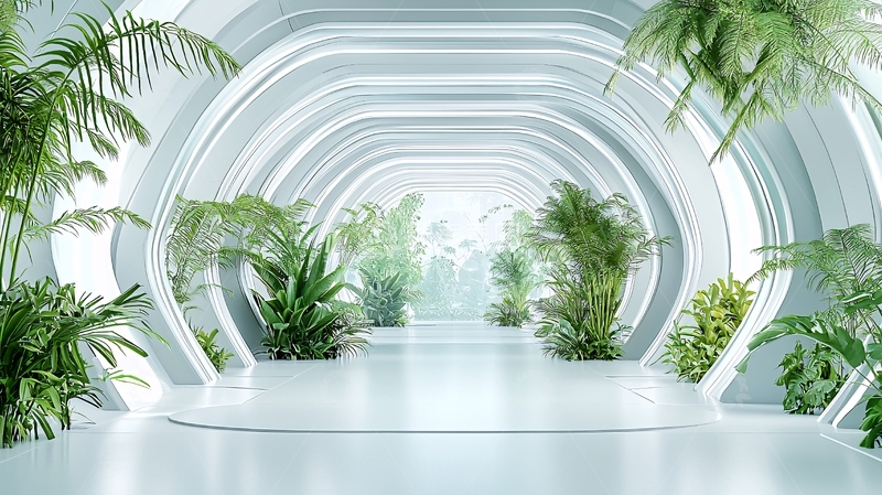 高清大图下载【趣麦麦图】未来感温室高清图片