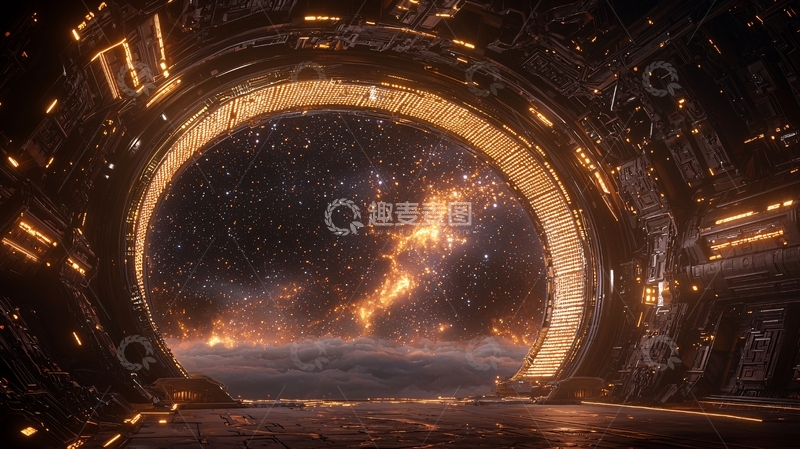 高清大图下载【趣麦麦图】未来科技感传送门