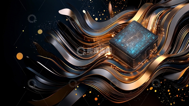 高清大图下载【趣麦麦图】科技感魔方高清图片