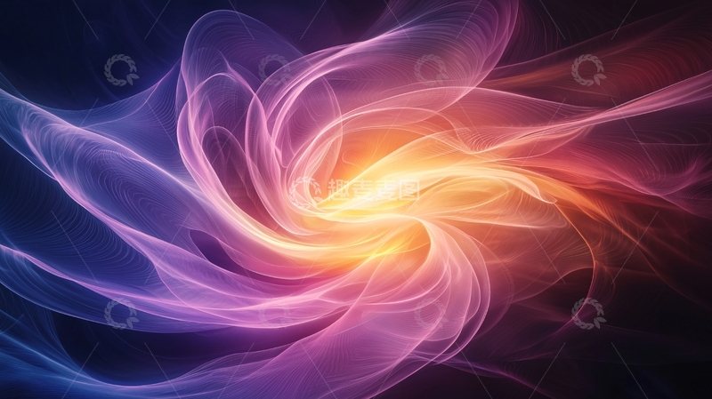 高清大图下载【趣麦麦图】彩色漩涡光效