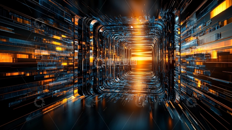 高清大图下载【趣麦麦图】科幻未来感走廊