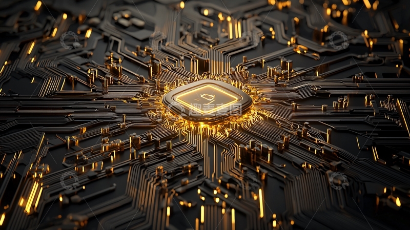 高清大图下载【趣麦麦图】中央处理器芯片特写