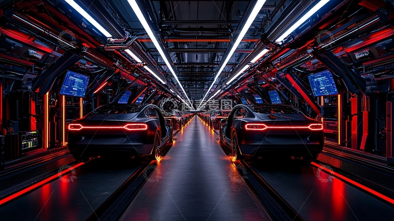 高清大图下载【趣麦麦图】未来感汽车隧道