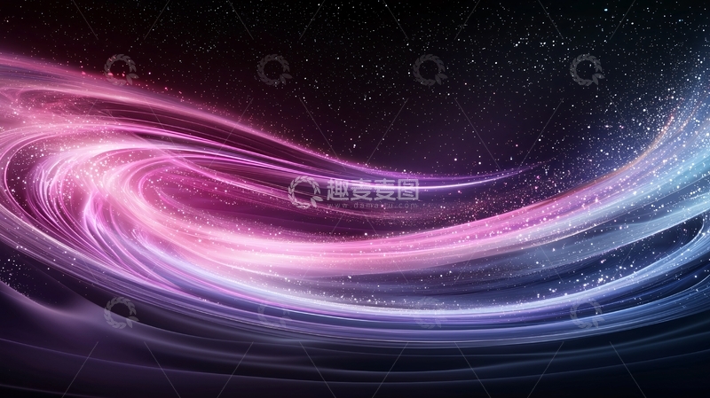 高清大图下载【趣麦麦图】紫色粉色光流