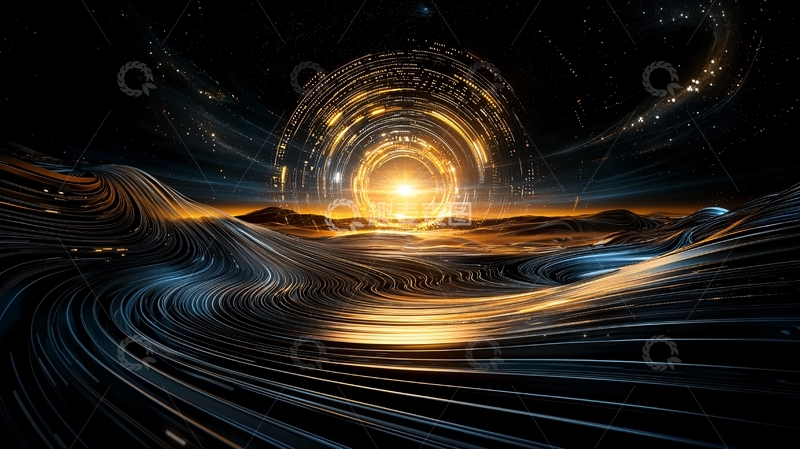 高清大图下载【趣麦麦图】未来感隧道高清图片