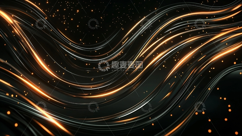 高清大图下载【趣麦麦图】光线流动缠绕的抽象背景