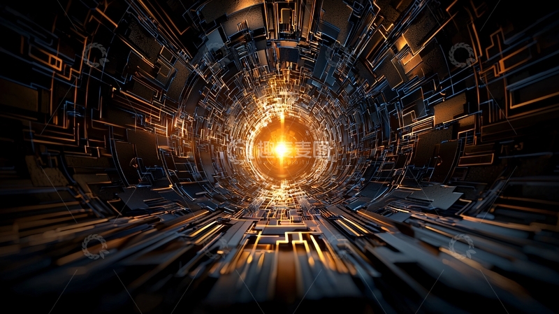 高清大图下载【趣麦麦图】未来科技感的中心光芒