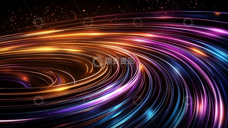 高清大图下载【趣麦麦图】光线流动抽象背景
