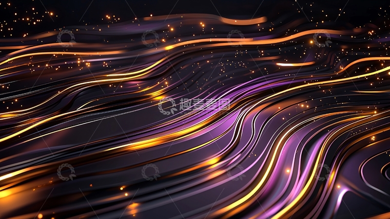 高清大图下载【趣麦麦图】流动线条光影