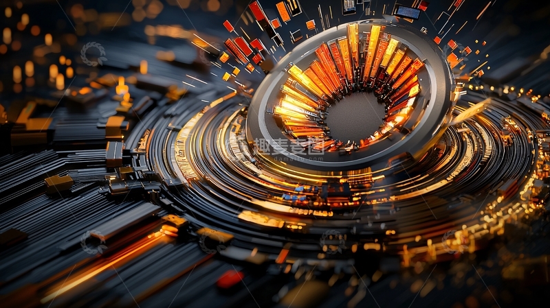 高清大图下载【趣麦麦图】未来科技感的环形结构