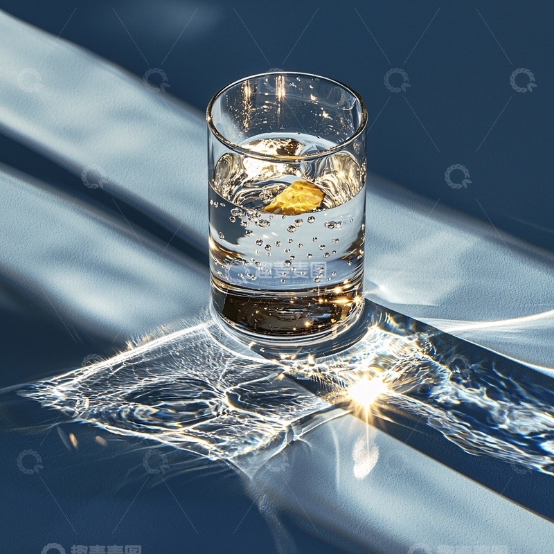 高清大图下载【趣麦麦图】一杯水在阳光下的光影