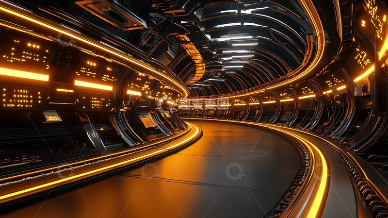 高清大图下载【趣麦麦图】未来科技感隧道