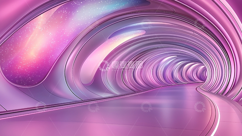 高清大图下载【趣麦麦图】紫色隧道高清图片