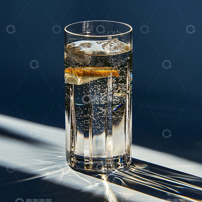 高清大图下载【趣麦麦图】一杯加冰柠檬水