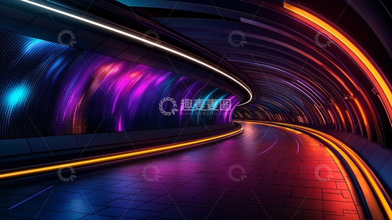 高清大图下载【趣麦麦图】科幻隧道高清图片