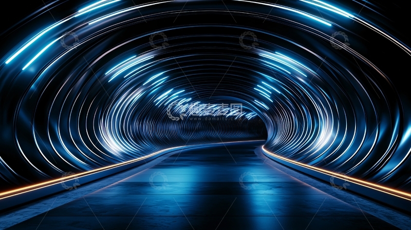 高清大图下载【趣麦麦图】未来感隧道高清图片