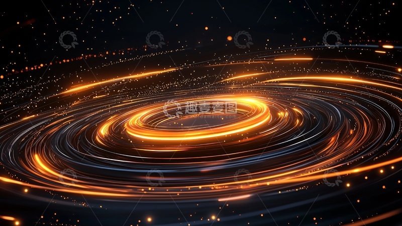 高清大图下载【趣麦麦图】环绕光线形成的漩涡