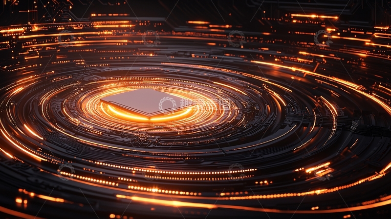 高清大图下载【趣麦麦图】科技感旋涡中心发光