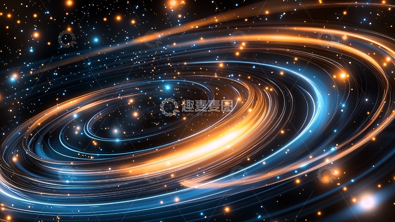 高清大图下载【趣麦麦图】星河旋转高清图片