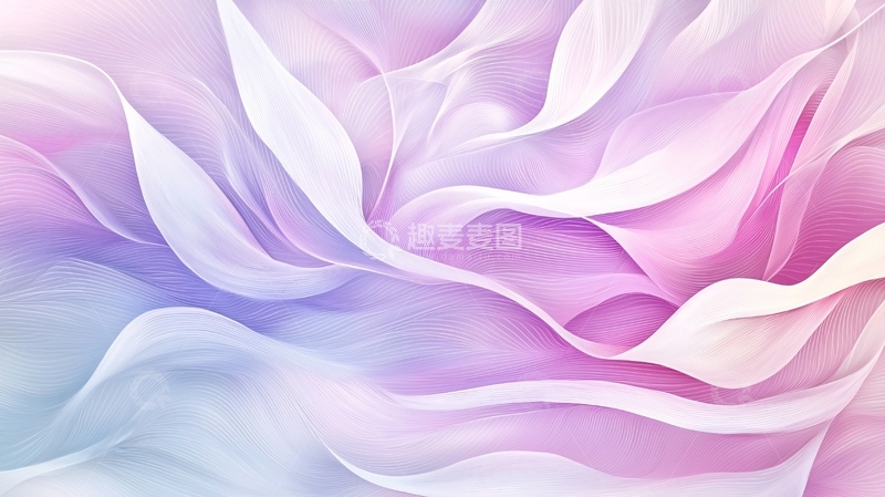 高清大图下载【趣麦麦图】抽象花卉水彩背景