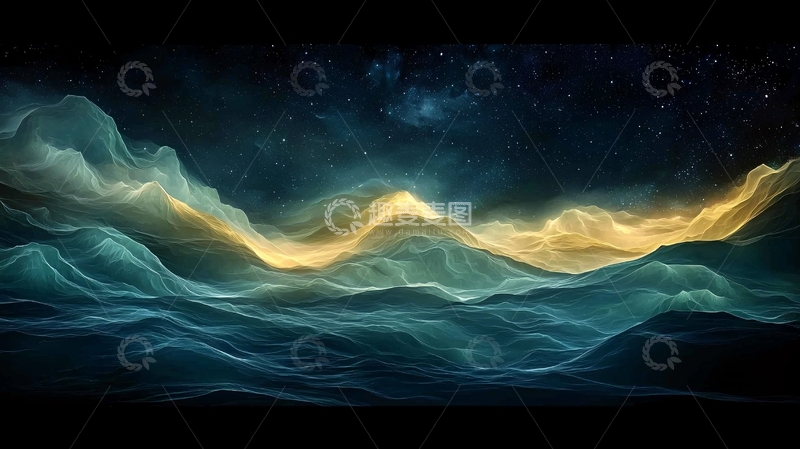 高清大图下载【趣麦麦图】抽象水波纹流动背景