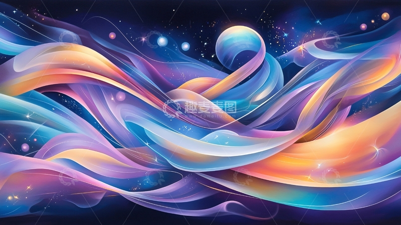 高清大图下载【趣麦麦图】抽象人体色彩流体
