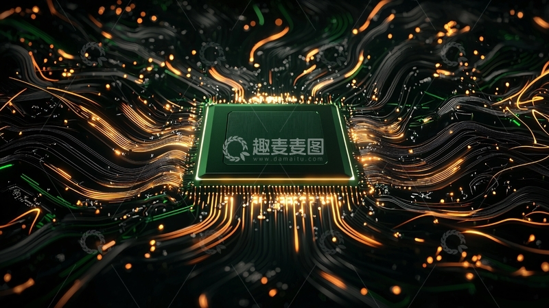 高清大图下载【趣麦麦图】芯片电路板高清图片