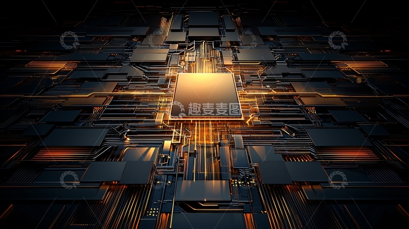 高清大图下载【趣麦麦图】精密电路板细节特写