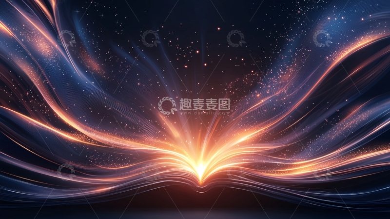 高清大图下载【趣麦麦图】星空下的光芒汇聚