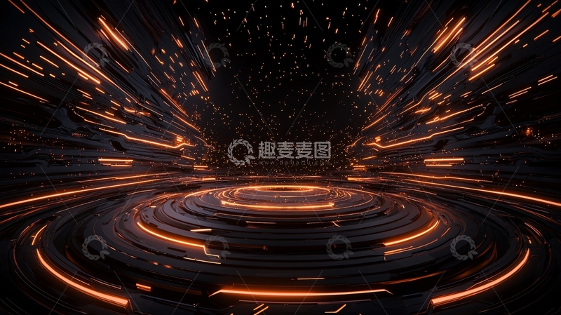 高清大图下载【趣麦麦图】科技感舞台灯光效果