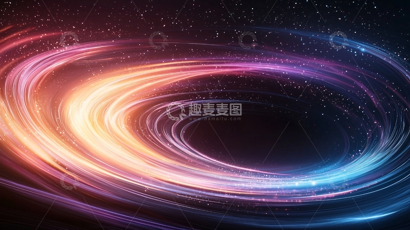 高清大图下载【趣麦麦图】绚丽星云漩涡