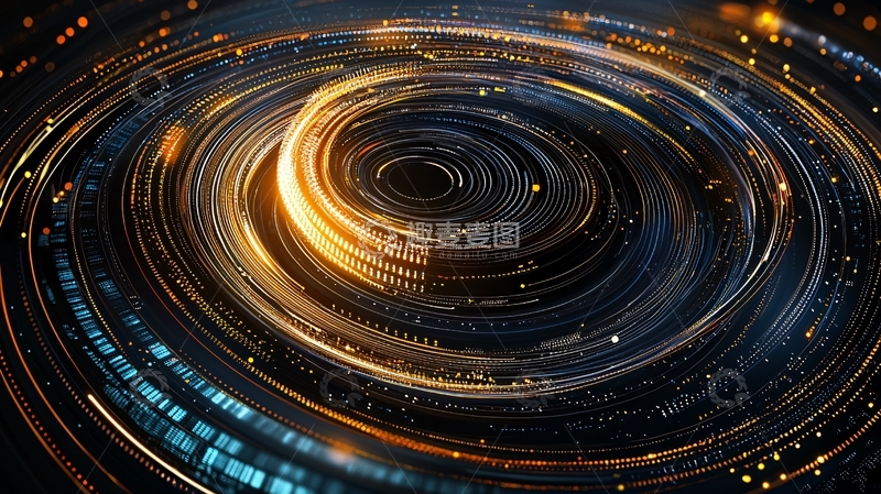 高清大图下载【趣麦麦图】旋转光线形成的涡旋图案