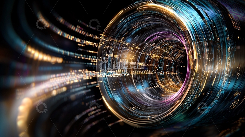 高清大图下载【趣麦麦图】科技光晕高清图片