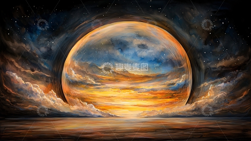 高清大图下载【趣麦麦图】超现实主义天空星球
