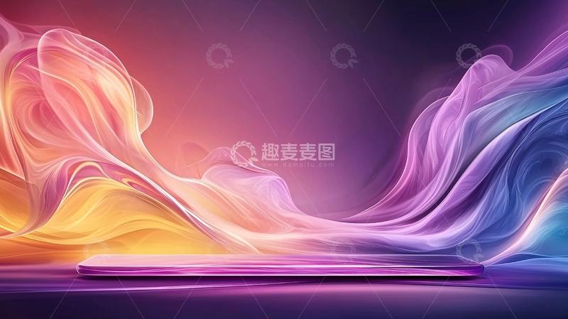 高清大图下载【趣麦麦图】梦幻色彩渐变背景