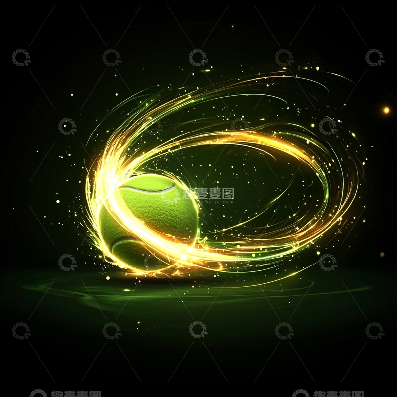 高清大图下载【趣麦麦图】高速运动的网球