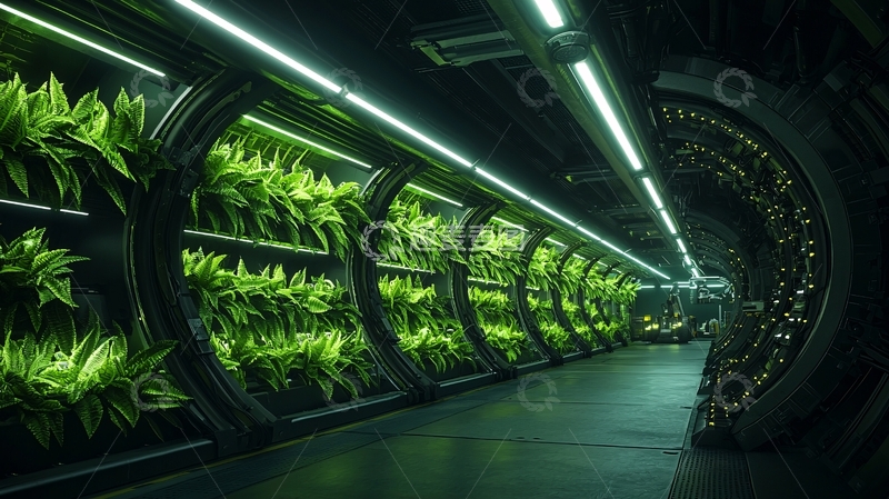 高清大图下载【趣麦麦图】未来科技感植物培养