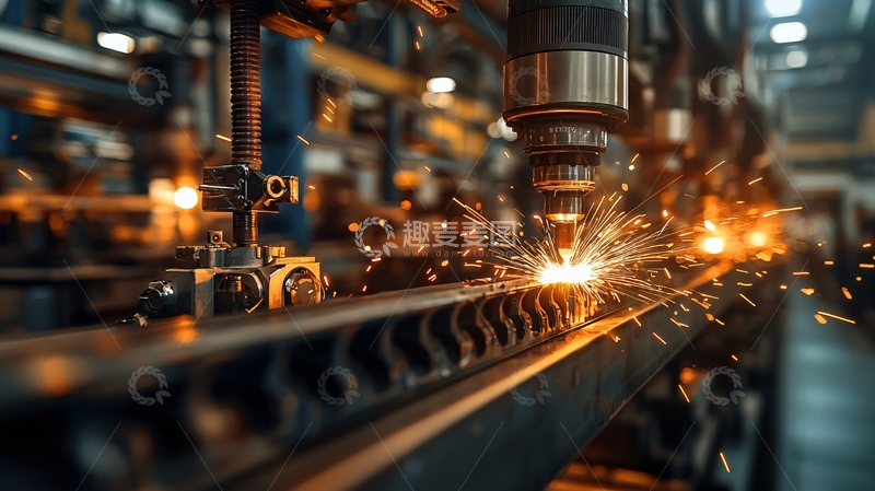 高清大图下载【趣麦麦图】焊接机器人工作场景