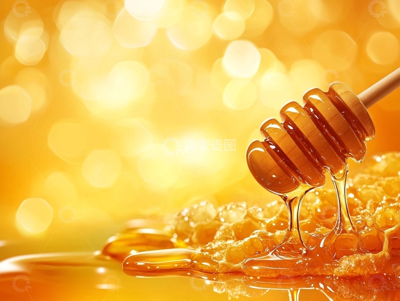 高清大图下载【趣麦麦图】滴着蜂蜜的蜂巢