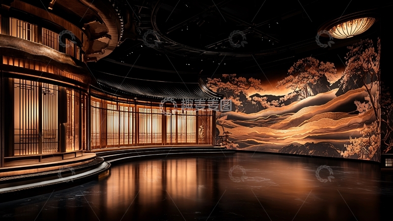 高清大图下载【趣麦麦图】豪华演播厅内景