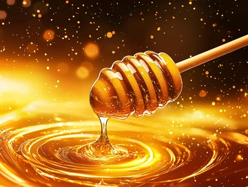 蜂蜜滴落高清图片