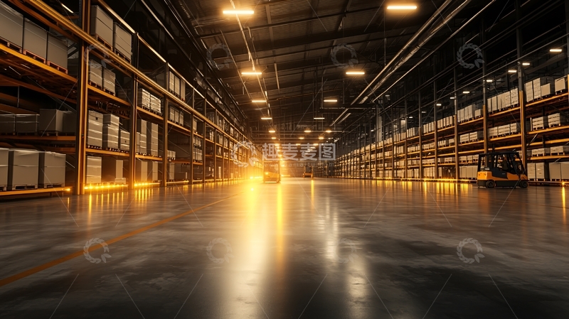 高清大图下载【趣麦麦图】仓库内部全景图